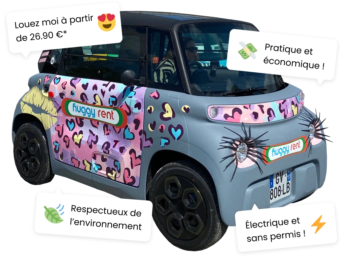 Pour rendre votre enterrement de vie de jeune fille ou de garçon inoubliable, pourquoi ne pas opter pour une aventure unique en Citroën Ami ? Avec Huggy Rent, vous pouvez laisser libre cours à votre imagination et personnaliser votre expérience. Que ce soit pour une balade pittoresque en bord de mer ou une exploration urbaine amusante, ces véhicules fun et écologiques sont parfaits pour ajouter une touche spéciale à votre célébration. Découvrez plus et réservez dès maintenant sur Huggy Rent.